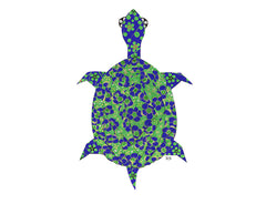 Blue Poppy Long Life Turtle Notecard