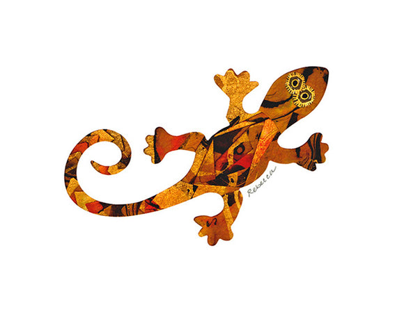 Copper Gecko Notecard