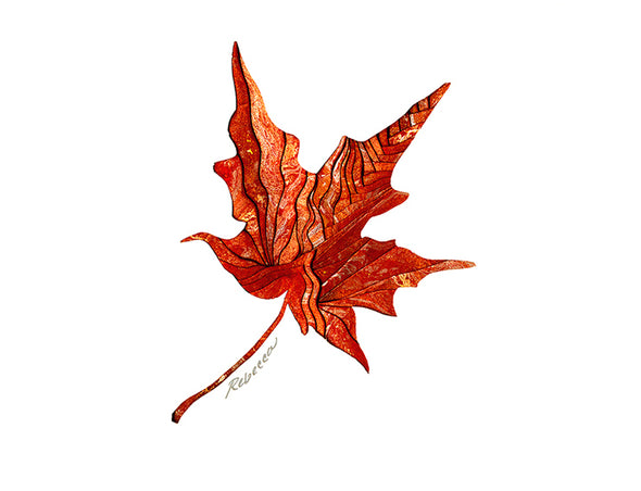 Copper Maple Notecard