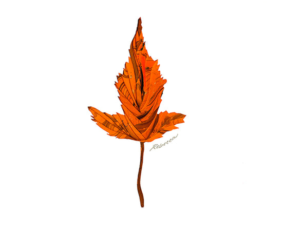Marbleized Maple Notecard