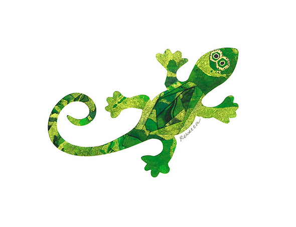 Green Gecko Notecard