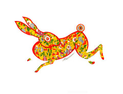 Leaping Hare Notecard