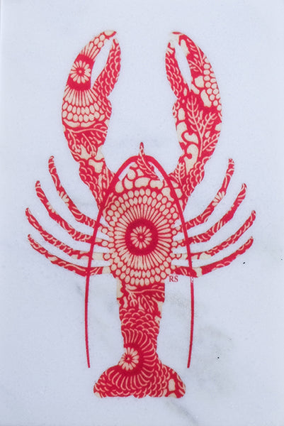 Red Lobster on Marble Trivet