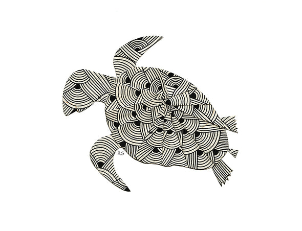 Sea Turtle Notecard